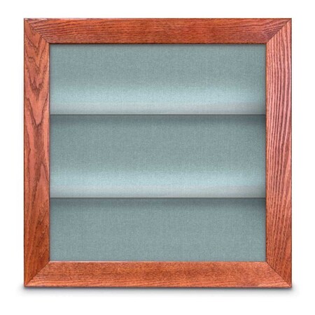 United Visual Products Outdoor Enclosed Combo Board, 42"x32", Gold Frame/Green & Medium Grey UVCB4232ODG-GREEN-MEDGRY